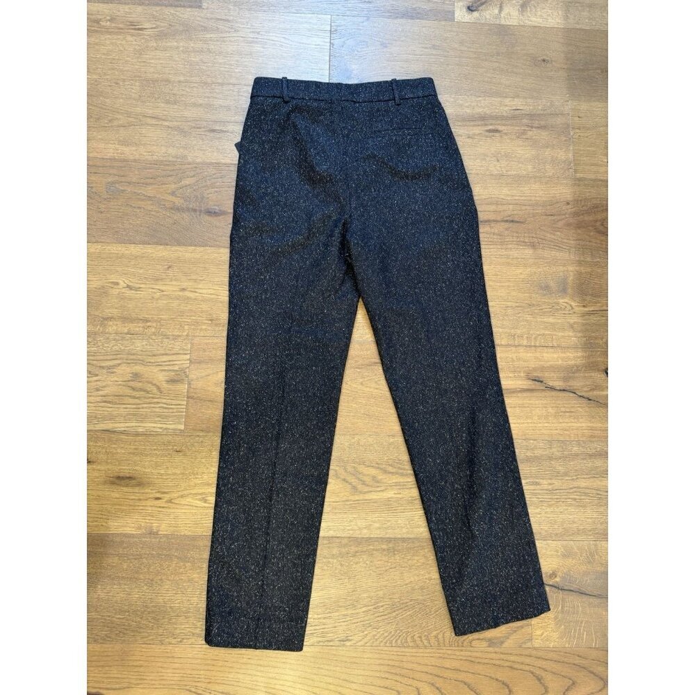 Joseph Wool Slacks Gray And Black Tweed Pleated Front Size 2 New With Tags - Picture 9 of 16